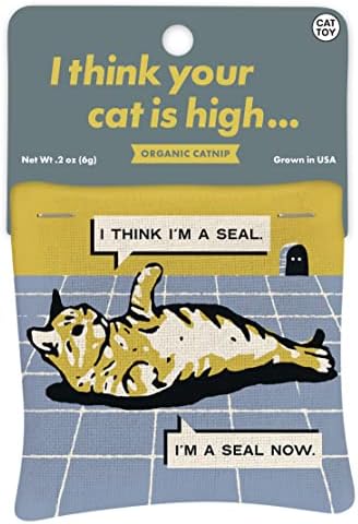 Blue Q Catnip - Cute Cat Toys for Biting with Funny Graphics - Your Cat is
