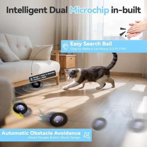 Interactive Cat Toy Ball-Automatic Motion Activated Moving Ball Toys