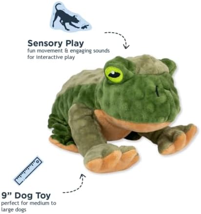 Tall Tails Plush Animated Moving Toy for Dogs, Frog