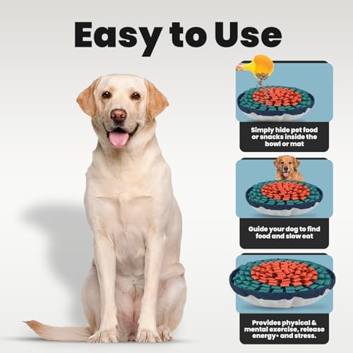 PET ARENA Snuffle Mat Dog Puzzle Toy Slow Feeder for Training & Enrichment