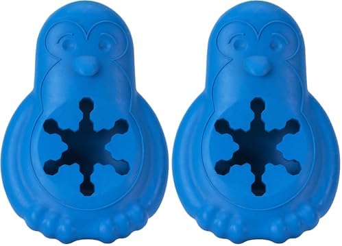 PetSafe Chilly Penguin - Freezable Dog Toy for Medium and Large Dogs - Fill and Freeze - Frozen Dog Toy to Fill with Treats - Interactive Pet Puzzle for Boredom or Separation Anxiety, ML (Pack of 2)