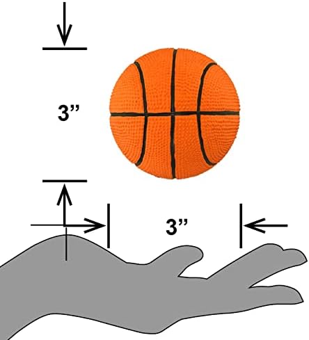 PetSport Naturflex Basketball Toy - Durable & Long-Lasting, Non-Toxic Material, Internal Squeaker, Rubber Toy for Dogs, Ideal for Interactive Play and Engagement