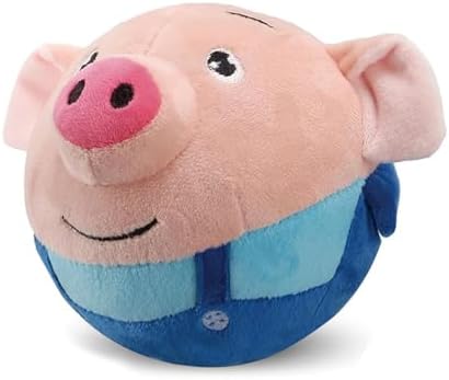 2026 Upgrade Premium Interactive Squeaky Talking Moving Dog Ball Toy,Active Moving Pet Plush Toy,Washable Cartoon Pig Plush Toy for Dogs Puppies to Keep Them Busy. (#A1)