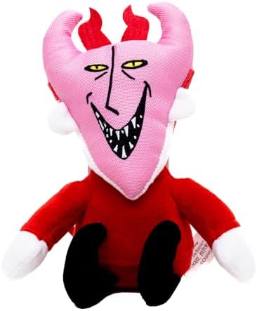 Buckle-Down Disney Squeaky Plush Dog Toy for Large, Medium & Small Dogs, The Nightmare Before Christmas Lock Full Body Pose, 3.5" x 4.5"