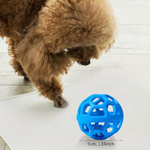 2PCS pet Bell Ball Toy,Suitable for Dogs, Cats, and Other Animals. Safe and Durable, bite-Resistant Design, Interactive Toy, Promotes Activity, an Essential Daily Plaything for Pets.