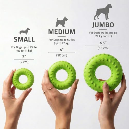 Playology Dual Layer Ring Toy for Aggressive Chewers, Sweet Potato Scent