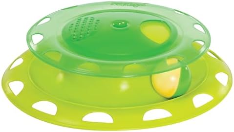 Catstages Catnip Chaser Track – Interactive Cat Toy with Catnip for Batting, Swatting, and Mental Stimulation, Green