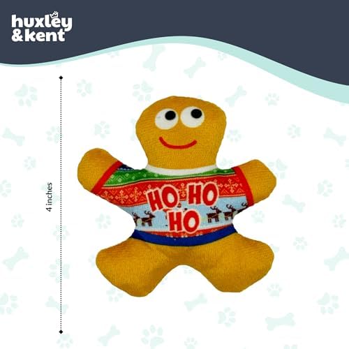 Huxley & Kent Plush Crinkle Catnip Cat Toy, Ugly Sweater G-Man