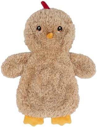 Best Pet Supplies Interactive Squeaky Dog Toy - Baby Chicken, Khaki | Stuffing Free Body, Soft, Squeaks & Crinkles, No Mess, Perfect for Moderate Chewers, Toss and Fetch Play