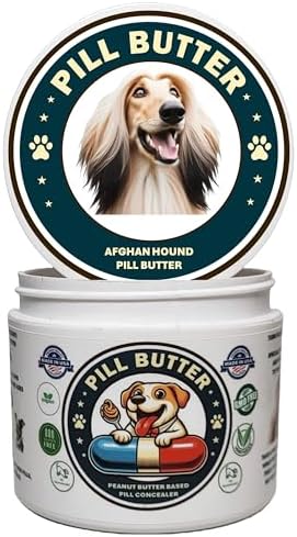 Peanut Butter Dog Pill Wrap - Afghan Hound Label