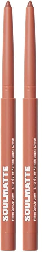 MORPHE Soulmatte Gel Lip Liner - Creamy Lip Pencil with a Matte Formula - Precision Contour Pencil with Sweet Almond & Tea Seed Oil for Long-Lasting Definition - Honey (0.007 oz) (Pack of 2)