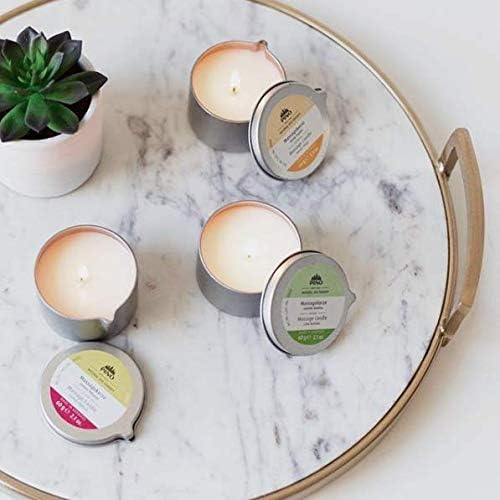 PINO Massage Oil Candle - Scented Candle Melts Into Hydrating Massage Oil - 2.1 oz. - Orange Lemongrass - Can Be Used As Massage Candle for Couples, Aromatherapy Candle, or Relaxing Candle