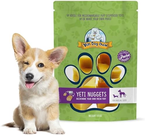 Yeti Refill Nuggets for Puff & Play Toys, Yak Cheese Treats, 6 Pc, Cheese