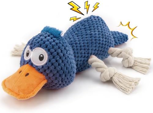Squeaky Dog Toys, Interactive Duck Dog Toy for Small Medium Dogs