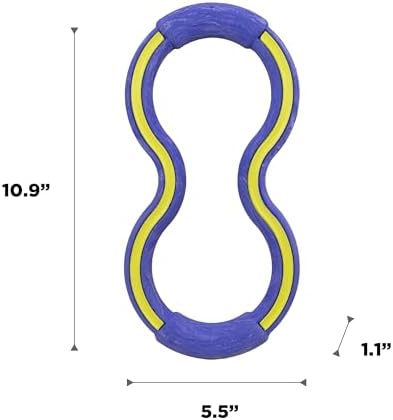 Outward Hound FlyFetch Tug Dog Toy, Durable Rubber, Fetch & Tug-o-War, All Breeds, 10.9"