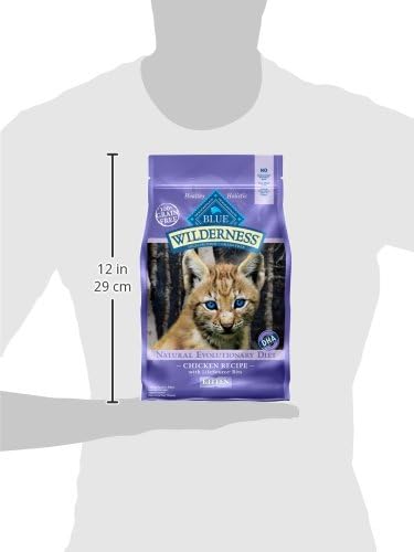 Blue Buffalo Wilderness Chicken Kitten Dry Cat Food, Grain-Free, 2 lb | High Protein, Real Chicken #1 Ingredient, DHA & ARA for Brain and Eye Development, Antioxidant-Rich LifeSource Bits