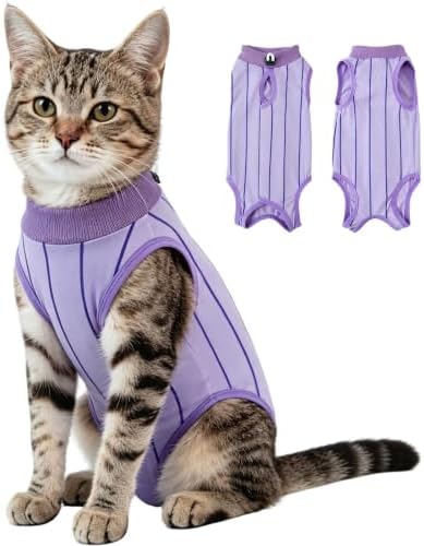 EMUST Cat Recovery Suit, Cat Surgery Recovery Suit Female for Wound Care