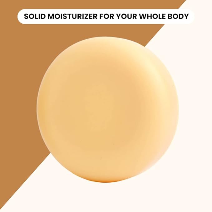 ECO ROOTS Solid Lotion Bar for Dry Skin – Body Moisturizer Tin with Candelilla Wax, Non Greasy Body Butter & Massage Oil Stone, Travel Ready, Vegan Zero-Waste, Long Hydration - Handmade in USA