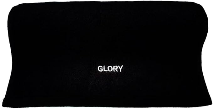 Glory Gym Towel - 100% Organic Cotton - Soft and Absorbent for Gym, Yoga, spa Dimensions (29.52 X 13.78 inch) 570 GSM (Black)