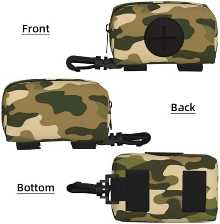 Navy Camouflage Camo Dog Poop Bag Holder Military Waste Bag Dispenser for Leash Portable Poop Bag Carrier Pouch for Dogs