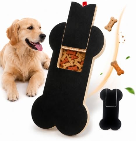 Nail Scratch Board with Treat Box, Bone Shape Scratch Pad for Dogs，1PC