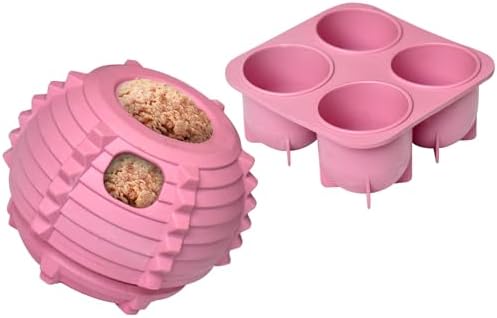 XHX Long-Lasting Interactive Dog Toy Safe for Medium and Large Dogs 25-75 lbs(Pink, Medium)