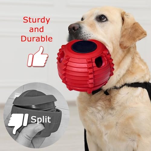 XHX Dog Toy to Keep Your Pup Distracted - Safe for Dogs - Low-Mess Design - Dog Toys for Small Dogs 10-25 lbs(Red, S)