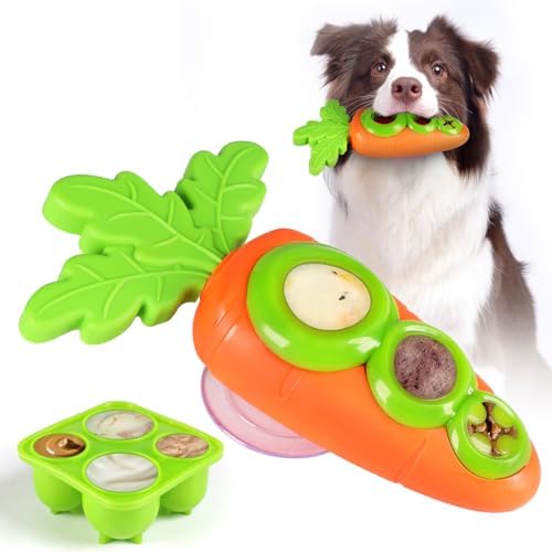 Star&Mi Frozen Dog Treat Holder with Suction Cup, Interactive Dog Toys, Dog Puzzle Toy & Dog Enrichment Toys, Dog Lick Bowl & Dog Licking Toy for Slow Feeding, Frozen Dog Treat Toy
