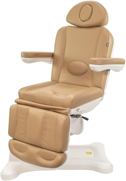 Silver Fox America Medical Spa Facial Bed Exam Dermatology and Procedure Chair w Rotation - All Electric (Sand)