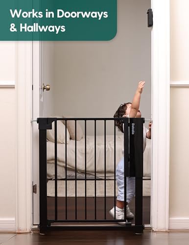 Babelio Smart Baby/Pet Gate, New Generation of Safety Gate with Infrared Auto-Unlock & Removable Baby Gate