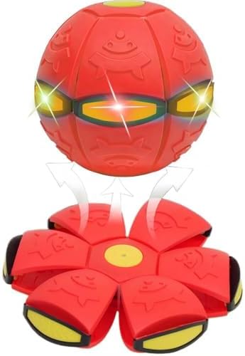 2-in-1 Dual Form Freely Switchable Magic Bouncing Ball Toy with Six Light Suitable for Indoor & Outdoor