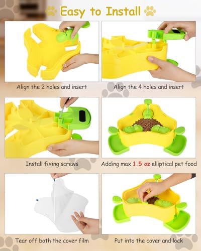 Dog Puzzle Toy, 3-in-1 Interactive Dog Puzzle Toys Press-Type Dog Treat Dispenser Toy Dog Enrichment Toy No-Slip Dog Slow Feeder Interactive Brain Training Toy for Smart Dog Cat, Green