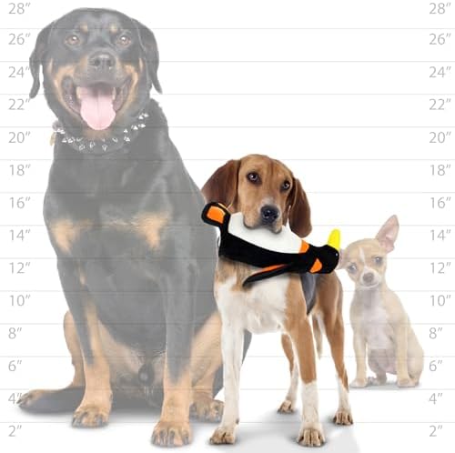 TUFFY® - 2 Pack Original : Penguin Dog Toy : Ultra Durable Plush Dog Toy with Multiple Layers & Reinforced Seams, Washable and Floats, Original Construction
