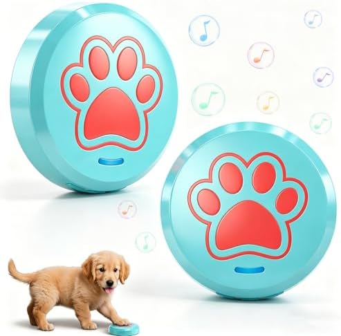 ChunHee Bells for Dog Training to Go Outside - Dog Door Bell with 36 Custom Sounds | Bell for Dogs to Ring to Go Potty | 5 Adjustable Volume(0-115dB) | Teach Puppies to Signal to Go Outside