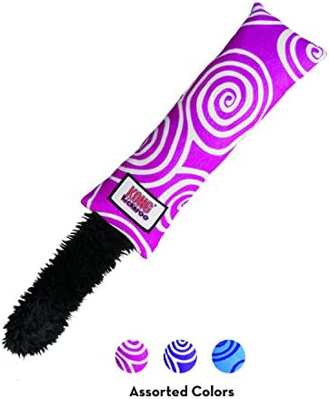KONG Kickeroo Swirl Cat Toy – Plush with Crinkle Sound, Soft Catnip Toy for Indoor Cats – Assorted Colors