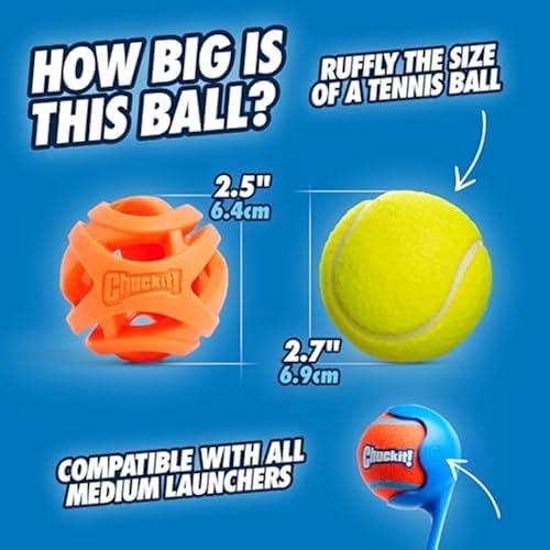 Chuckit! Air Fetch Ball Dog Toy, Medium 2.5in, 2 Pack