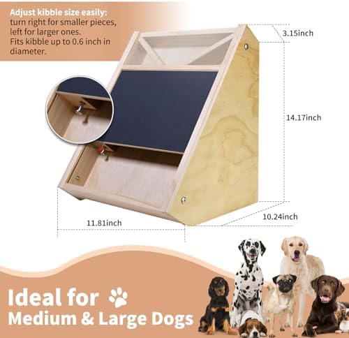 Dog Nail Scratch Board with Treat (Pine Natural Finish)