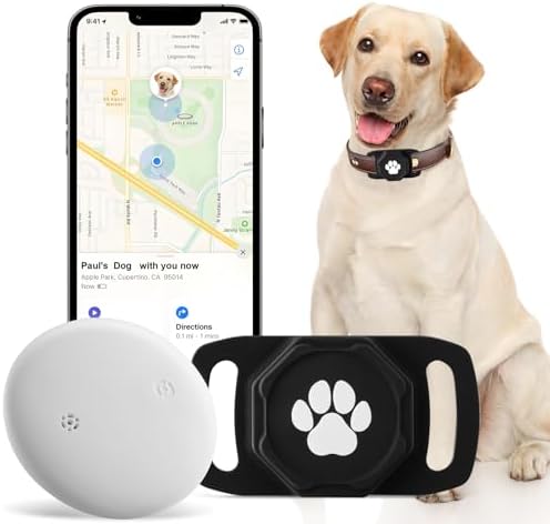 Smart Pet Tracker for Collar - Dog Tracker Pet Location Tracker with Holder