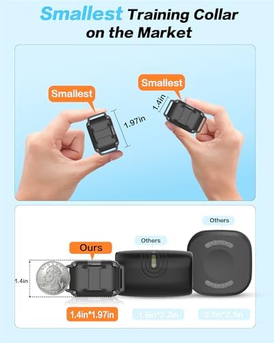 Shock Collar for Small Dogs, IP67 Dog Training Collar with Remote 8-120lbs