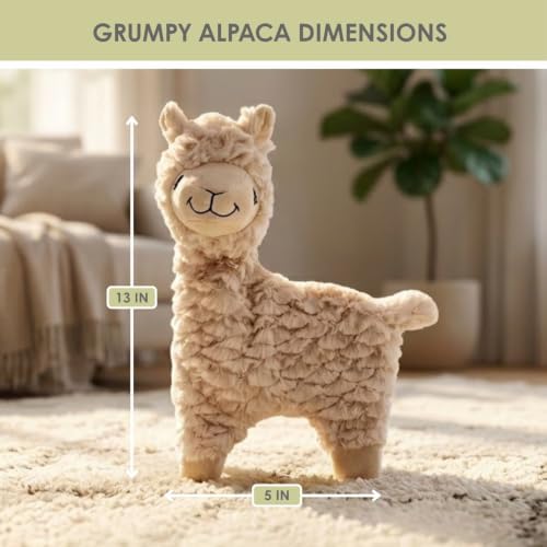 NANDOG My BFF Alpaca Dog Toy Signature Collection Soft Plush & Crinkle