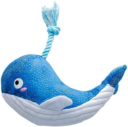 Fringe Studio Plush Dog Toy, Whale, Hello There, Pet Shop Collection (314283)