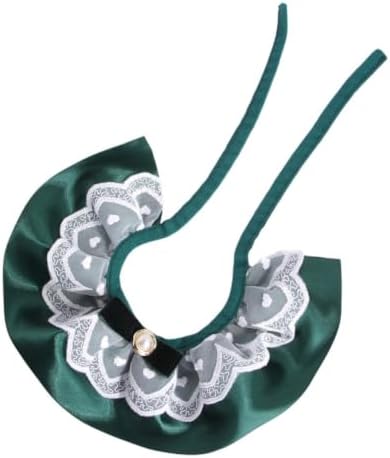 Cat Lace Collar Necklace with Pearl Bow, Adjustable Polyester
