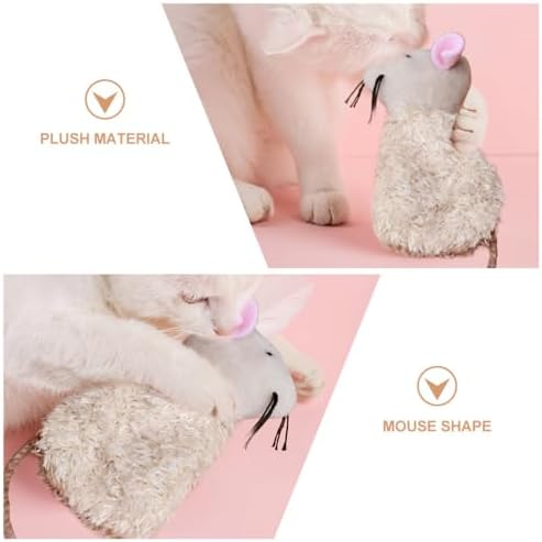 Ipetboom 3pcs Cat Kangaroo Toy - Refillable Teething Plush Doll for Puppies Cat Teasing Puppy Teething Kitten Teasthing Toy Cartoon The Kitten Plush Doll
