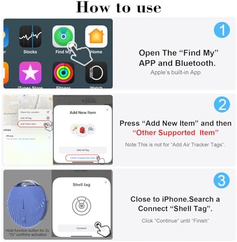 Air Tracker Tag, [MFi Certified] Smart Tag, Pet Bluetooth Tracker for Apple Find My, IP68 Waterproof,Replaceable Battery, Key Finder and Item Locator for Keys, Bags, Pets, Wallet-Blue