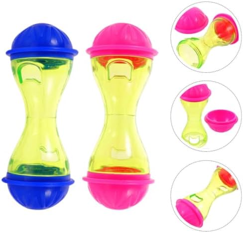 Toddmomy 2pcs Bone Shape Pet Treat Dispenser for Cats and Dogs, Multi-Functional Interactive Food Dispensing for Feeding and Playing, Sturdy Abs Material