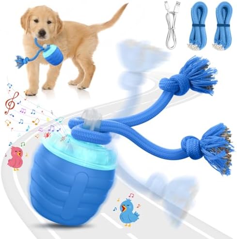 Interactive Dog Toys -Automatic Moving and Rolling Dog Toy for Large/Medium