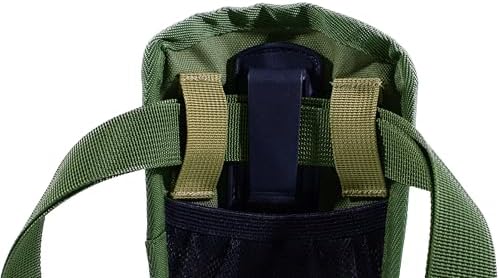 Dog Treat Training Pouch with Poop Bag Dispenser – Hands Free Dog Walking Bag, Phone Pocket, Clip & Adjustable Waist/Crossbody Strap (Green)