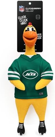 Littlearth NFL Team Rubber Chicken Pet Toy - Officially Licensed Teams