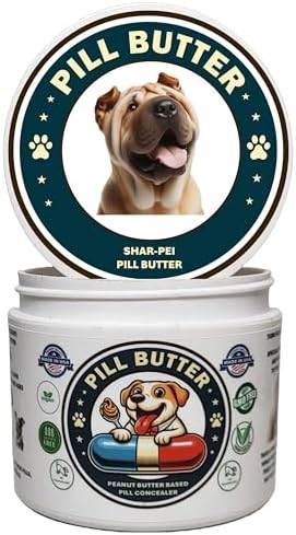 Peanut Butter Dog Pill Wrap - Shar-Pei Label