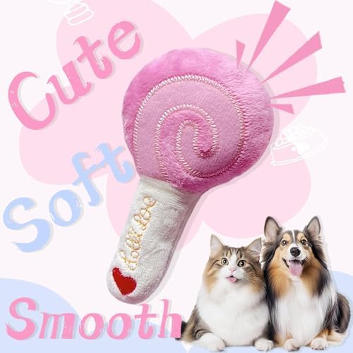 Small Dog Toys, Pink Puppy Toys, 4 Packs Dog Chew Toys for Fun